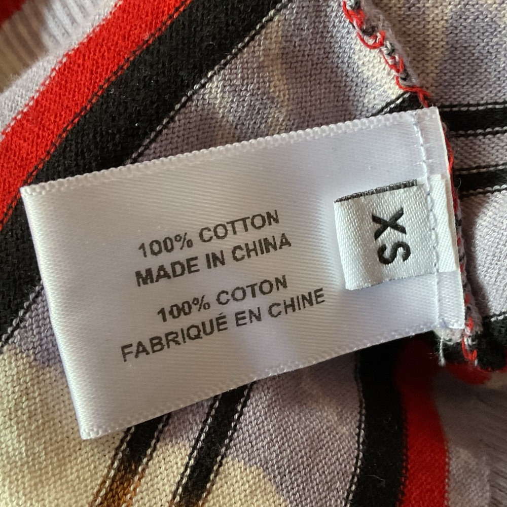 Proenza Schouler Striped Multicolor Long Sleeve Top, XS - Picture 8 of 9